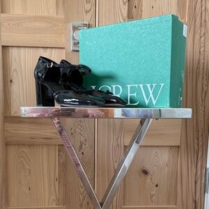 J. Crew Shiny Black Heels